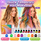 🎨 PROMO LIMITÉE 50% DE RÉDUCTION ! ⚡ Kit Craies Capillaires Temporaires 12 Couleurs – Lavable, Facile d’application, Idéal Fêtes & Festivals ✨