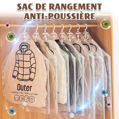 💎 70% DE RÉDUCTION ! 💎 Sacs de Rangement Sous Vide Suspendus – Gain de Place, Réutilisables & Sans Pompe Nécessaire 👚🧳