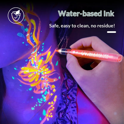 🎅50% DE RÉDUCTION ! ⚡ 50K+ VENDU! 🎁 8 stylos de peinture de visage de marqueurs de corps de couleur