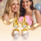💎 60% DE RÉDUCTION ! 💎 Boucles d’oreilles Pendantes en Perles Étincelantes – Perles Synthétiques & Strass Scintillants pour un Éclat Intemporel ✨🌼