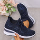💎 60% DE RÉDUCTION ! 💎 Chaussures de Sport Orthopédiques pour Femme – Cuir Haut de Gamme, Strass Élégants & Soutien Postural Médical ✨👟