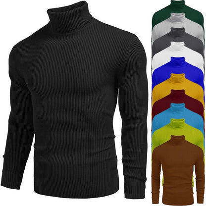 🔥 DERNIER JOUR – 49% DE RÉDUCTION ! Pull Col Roulé Homme en Fourrure de Lapin – Ultra-Doux, Coupe Slim & 14 Coloris