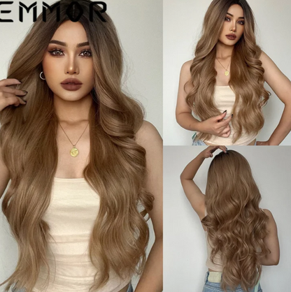 💎 50% DE RÉDUCTION ! 💎 Magnifique Perruque Longue Bouclée – Volume, Élégance & Confort Absolu 💇‍♀️✨