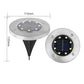 🔥 Offre Exceptionnelle -50% ✨ Lampe Solaire de Sol 8 LED — Acier Inoxydable & Allumage Automatique 🌞