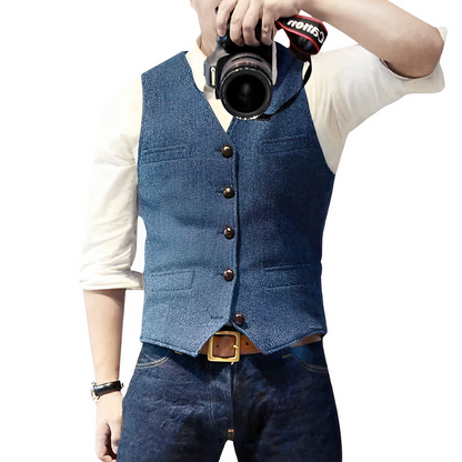 🧥 60% DE RÉDUCTION ! 👔 Gilet Premium pour Hommes – Laine Mérinos, Coupe Slim & Polyvalent Bureau/Sorties ✨