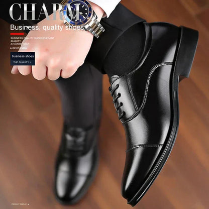 🔥 Vente chaude ! Chaussures Légères en Cuir pour Homme – Style Business Élégant, Semelle Antidérapante & Respirante – 50% de réduction ! 👞✨