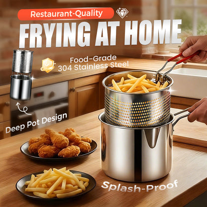 📢📢50% DE RÉDUCTION !! ⏰Friteuse multifonction en acier inoxydable 304