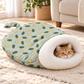 🎉 Offre limitée ! 🐈 Nid-Caverne Semi-Fermé pour Chats & Petits Chiens – Parois Épaisses et Intérieur Douillet pour un Coin Rien qu'à Eux ✨