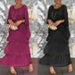 💎 -50% LIMITÉ ! 💎 Robe Maxi Artistique – Coupe Ample, Design Batwing & Élégance Fluide