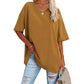 👚 PROMO LIMITÉE 50% DE RÉDUCTION ! 💥 T-Shirt Femme Col V – Coton Premium, Coupe Ample, Bas Évasé ✨