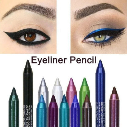 💄 PROMO FLASH : 50% DE RÉDUCTION ! ✨ Eyeliner Coloré Longue Tenue 24h Waterproof – 13 Couleurs, Fini Perle & Mat, Facile à Utiliser 🎨