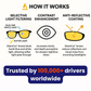 📢 55% DE RÉDUCTION !!! 🎅 Lunettes de Conduite à Vision Nocturne Polariseées Anti-éblouissement – Voir Clairement, Conduire en Toute Sécurité la Nuit ✨🛡️