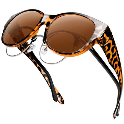 💎 50% DE RÉDUCTION ! 💎 Lunettes de Soleil Oversize « Œil de Chat » 2026 – Verres Polarés UV400, Portables par-dessus les Lunettes de Vue