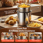 📢📢50% DE RÉDUCTION !! ⏰Friteuse multifonction en acier inoxydable 304