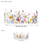 💎 50% DE RÉDUCTION ! 💎 Lot d’Autocollants Vitrophanie Bouquet de Fleurs – Double Face, Amovible Sans Résidu & Découpable à Souhait 🌸