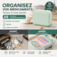 🎉 2026 Soldes — Plus de 21 600 vendus!🌸 Organisateur de Médicaments A8 Étanche