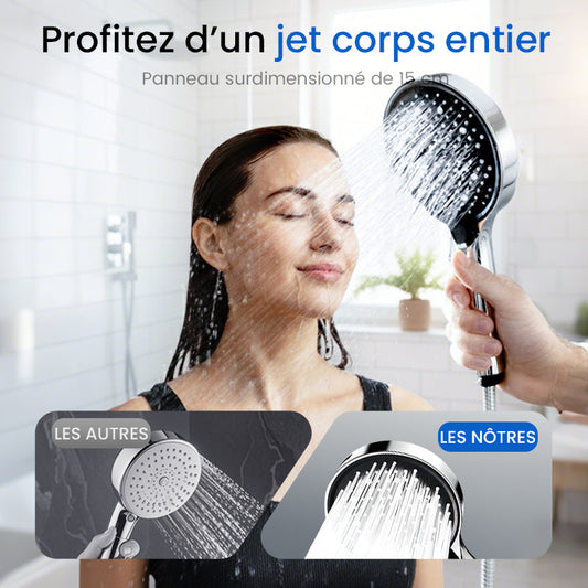 📢📢 Vente flash⚡ : se termine dans 3 heures ! ⏰⏰Pomme de douche pluie réglable à haute pression