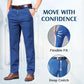 💎 60% DE RÉDUCTION ! 💎 Jeans Taille Haute à Coupe Droite pour Homme – Confort Toute la Journée, Style Intemporel & Polyvalent 👖✨