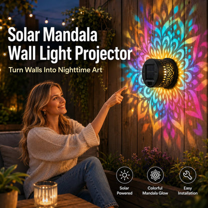 🌙 Soldes 2026 — Plus de 47 000 vendus!🔥 Applique Murale Solaire – Projection Mandala Onirique ✨