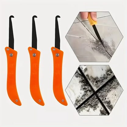 ✨ ACHETEZ-EN 1, OFFREZ-EN 1 ! – Crochet de nettoyage en céramique à lame inox 360° 🧽 20 lames incluses – Idéal pour joints, salle de bain & cuisine ! 🔧
