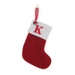 🔥SOLDES -48 % DE RÉDUCTION🔥  Chaussettes en tricot douillettes, sac cadeau brodé en forme de bonbon, chaussette de Noël avec lettre