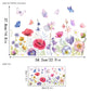 💎 50% DE RÉDUCTION ! 💎 Lot d’Autocollants Vitrophanie Bouquet de Fleurs – Double Face, Amovible Sans Résidu & Découpable à Souhait 🌸