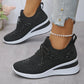 💎 60% DE RÉDUCTION ! 💎 Chaussures de Sport Orthopédiques pour Femme – Cuir Haut de Gamme, Strass Élégants & Soutien Postural Médical ✨👟