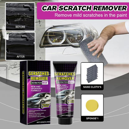 🚗 OFFRE SPÉCIALE : 50% DE RÉDUCTION ! ✨ Kit de Réparation Rayures Voiture – Cire Effaçable, Chiffon Nano Inclus, Facile d'Utilisation 🔧