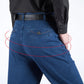 💎 60% DE RÉDUCTION ! 💎 Jeans Taille Haute à Coupe Droite pour Homme – Confort Toute la Journée, Style Intemporel & Polyvalent 👖✨