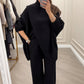 💎 50% DE RÉDUCTION ! 💎 Ensemble 2 Pièces Femme – Pull Asymétrique + Pantalon Large, Style Élégant & Confort Absolu (Soldes d’Hiver) 🎁🧥
