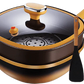 🔥 50 % DE RÉDUCTION ! 🍳✨ Pot anti-adhésif en alliage de titane de 12 pouces avec couvercle 🍲💫