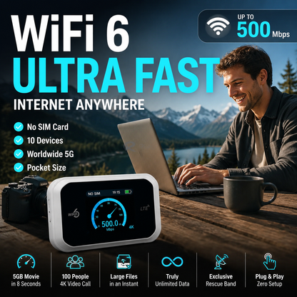 📶 Soldes 2026 — Plus de 35 000 vendus!🔥 Point d'Accès Mobile 4G/5G – Wi-Fi Partout, Toujours 🚀