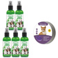 🐾 1 ACHETÉ, 1 OFFERT ! 🍃 Spray Naturel Anti-Puces & Anti-Tiques pour Animaux – Huile de Menthe Poivrée, Aloe Vera ✨
