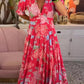 💎 50% DE RÉDUCTION ! 💎 Robe Maxi Fleurie à Col V – Coupe Ample, Taille Marquée & Double Usage Kimono/Robe 🌸👗