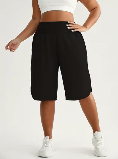 🎉 2026 Soldes — Plus de 31 300 Vendu!🩳 Short Bermuda Taille Haute Grande Taille