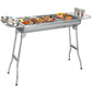 🔥 50% DE RÉDUCTION LIMITÉE ! Barbecue Charbon Pliable Acier Inox – Compact, Portable & Parfait pour Camping ou Jardin ✨