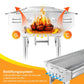 🔥 50% DE RÉDUCTION LIMITÉE ! Barbecue Charbon Pliable Acier Inox – Compact, Portable & Parfait pour Camping ou Jardin ✨