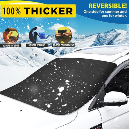 🔥 DERNIER JOUR – 50% DE RÉDUCTION !❄️ Protège-pare-brise magnétique 2025 – Couverture totale, anti-vol & résistant à la neige, gel et soleil