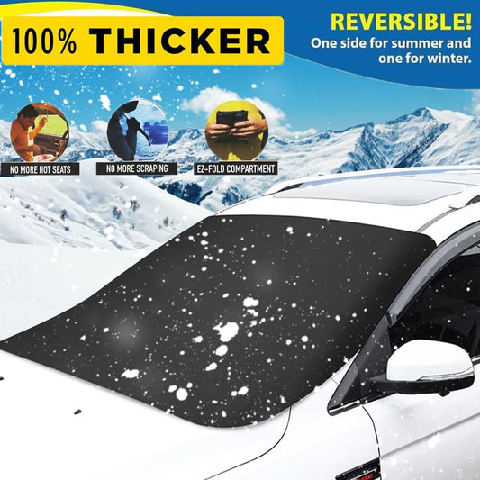 🔥 DERNIER JOUR – 50% DE RÉDUCTION !❄️ Protège-pare-brise magnétique 2025 – Couverture totale, anti-vol & résistant à la neige, gel et soleil
