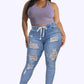👖 OFFRE FLASH : 50% DE RÉDUCTION ! ⚡ Jean Skinny Stretch à Taille Ajustable – Tissu Élastique, Effet Remodelant & Coupe Parfaite ✨
