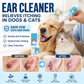 🐾 PROMO LIMITÉE 50% DE RÉDUCTION ! ⚡ Nettoyant Auriculaire pour Chiens et Chats – Doux, Apaisant, À Base de Plantes 🌿