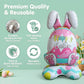 💎 50% DE RÉDUCTION ! 💎 Ballons 3D sur Pied pour Pâques – Lapin, Carotte, Poussin & Œuf Géants en Aluminium, Auto-Stables & Réutilisables 🐣🥕