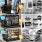 🍽️ 60% DE RÉDUCTION ! Égouttoir à Vaisselle 2 Niveaux – Bec Rotatif 360°, Gain de Place & Stable pour Famille 🏠