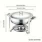 🍽️ 55% DE RÉDUCTION ! Ensemble de Buffet Inox Pro – 2 Réchauds 5L, Design Élégant & Chaleur Longue Durée ✨