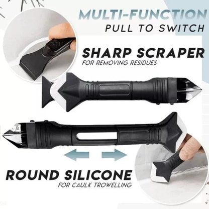 🔩 ACHETEZ 3, LE 4E OFFERT ! 🛍️ Kit Jointoiement Silicone 3-en-1 — Lame V & 6 Embouts Universels