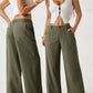 👖 PROMOTION EXCEPTIONNELLE 50% DE RÉDUCTION ! ✨ Pantalon Large Femme Coton-Lin – Léger, Respirant, Polyvalent 🌿