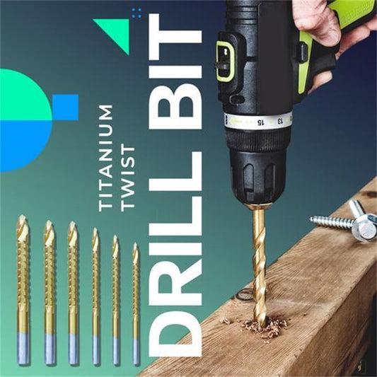 📢📢ACHETEZ-EN 1 OFFREZ-EN 1！！！🔨 Jeu de forets hélicoïdaux Accessoires pour outils électriques (lot de 6)