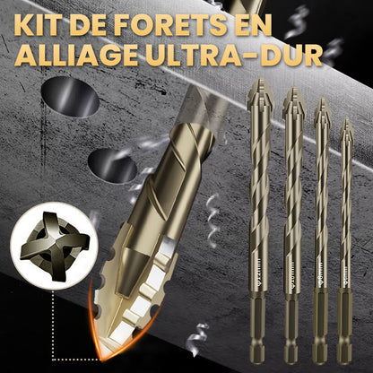 🔥 50 % de réduction ! Kit de forets excentriques dentelés – 4 cannelures, haute résistance & précision pour perçage décalé ! 🛠️🔩
