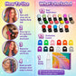 🎨 PROMO LIMITÉE 50% DE RÉDUCTION ! ⚡ Kit Craies Capillaires Temporaires 12 Couleurs – Lavable, Facile d’application, Idéal Fêtes & Festivals ✨