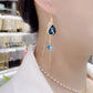 🦚 PROMO LIMITÉE 50% DE RÉDUCTION ! ✨ Boucles d'oreilles Paon – Dorées, Pendantes, Strass, Cadeau 🎁